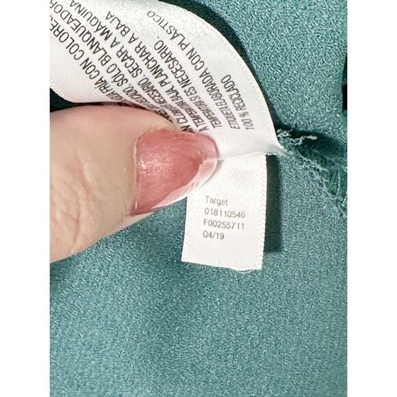 A New Day Women's High-Rise Tie Waist Paperbag Shorts Pockets Green‎ XL - Picture 10 of 13